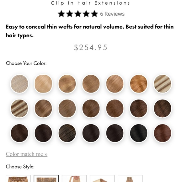 Seamless Clip Hair 16" Lightest Blonde - Picture 5 of 7